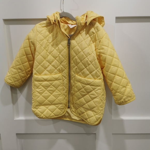 arket Other - Arket children's yellow hooded quilted jacket size 3-4